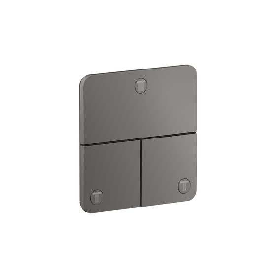 Hansgrohe AXOR ShowerSelect ID Ventil Unterputz, 26l/min, softsquare für 3 Verbraucher, Polished Black Chrome