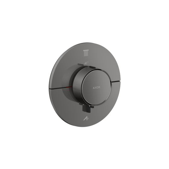 Hansgrohe AXOR ShowerSelect ID Thermostat Unterputz, 22,1l/min, rund für 2 Verbraucher, Polished Black Chrome