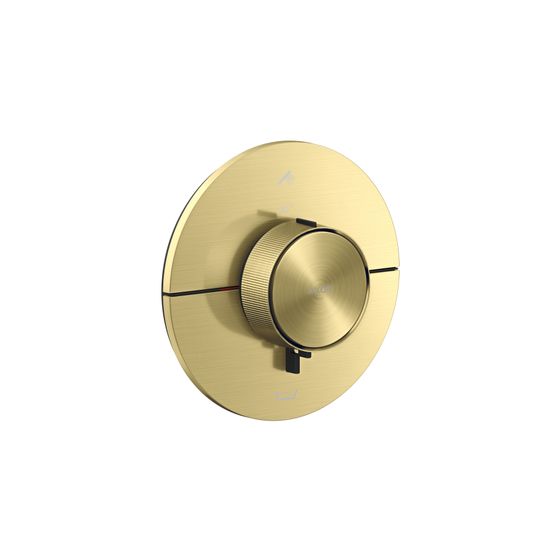 Hansgrohe AXOR ShowerSelect ID Thermostat UP, 26l/min, rund für 2 Verb., integrierter Sicherungskombination, Brushed Brass