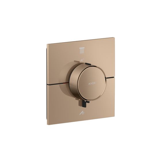 Hansgrohe AXOR ShowerSelect ID Thermostat Unterputz, 22,1l/min, eckig für 2 Verbraucher, Polished Red Gold