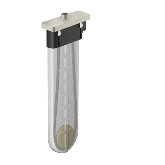 Hansgrohe AXOR sBox Fertigset softsquare, 9,5l/min, DN 15, Edelstahl Optic