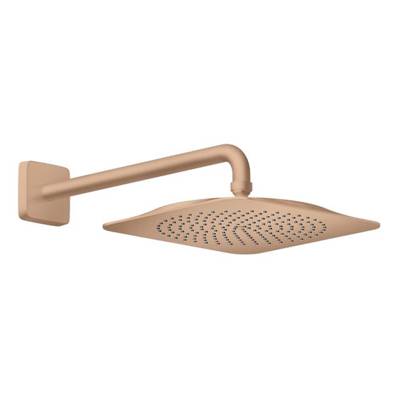 Hansgrohe AXOR Citterio C Kopfbrause 270x270mm, 1jet, EcoSmart, Brausearm, Brushed Red Gold