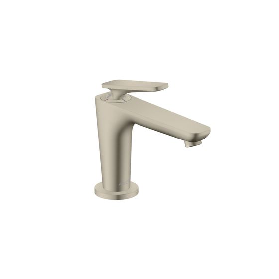 Hansgrohe AXOR Citterio C Einhebel-Waschtischmischer 90mm, CoolStart für Handwaschbecken, Ablaufgarnitur, Brushed Nickel