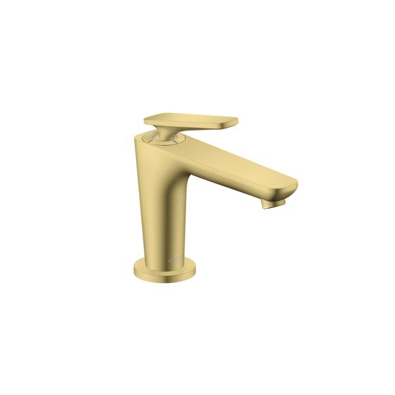 Hansgrohe AXOR Citterio C Einhebel-Waschtischmischer 90mm, CoolStart für Handwaschbecken, Ablaufgarnitur, Brushed Brass