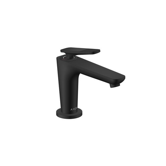 Hansgrohe AXOR Citterio C Einhebel-Waschtischmischer 90mm, CoolStart für Handwaschbecken, Abg, Cubic cut, Mattschwarz