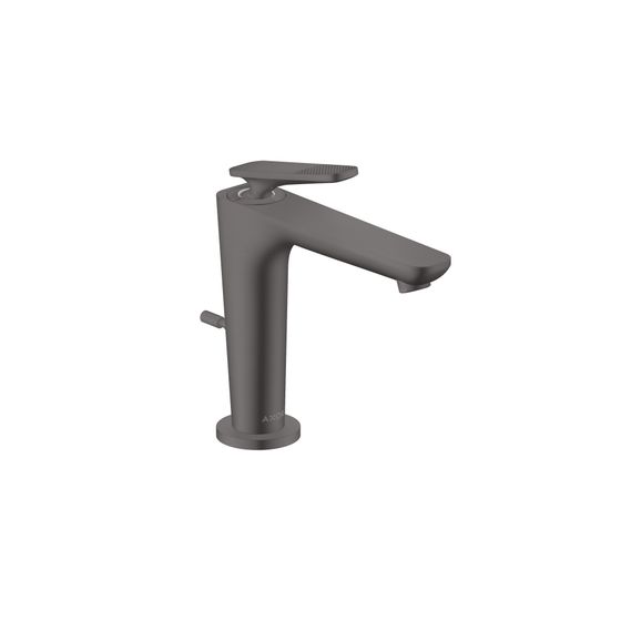 Hansgrohe AXOR Citterio C Einhebel-Waschtischmischer 125mm, CoolStart, Zugstangen-Ablaufg., Cubic cut, Brushed Black Chrome