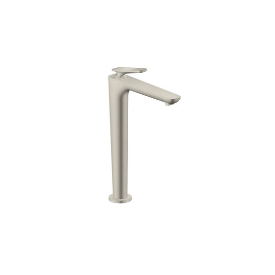 Hansgrohe AXOR Citterio C Einhebel-Waschtischmischer 250mm, Standmon, CoolStart, Ablaufgarnitur, Cubic cut, Edelstahl Optic