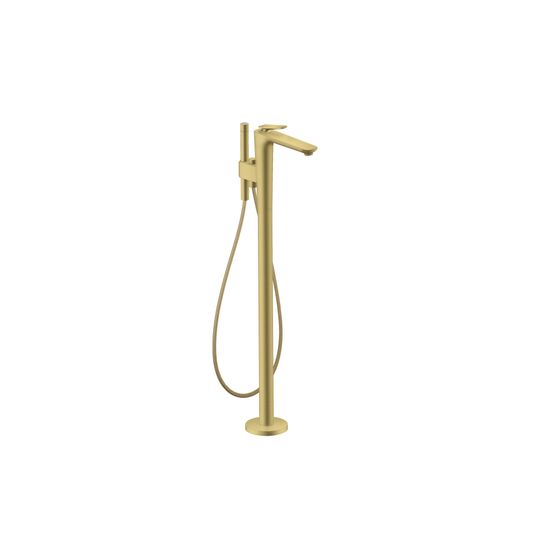 Hansgrohe AXOR Citterio C Einhebel-Wannenmischer bodenstehend, Cubic cut, Brushed Brass