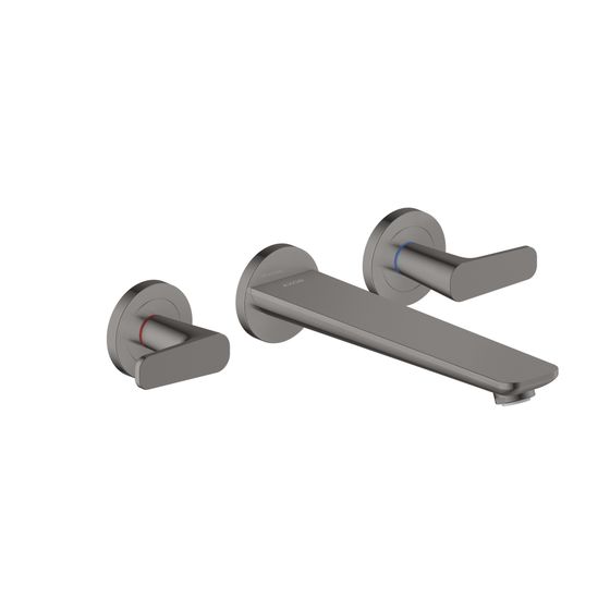 Hansgrohe AXOR Citterio C 3-Loch Wannenmischer Unterputz Wandmontage, Polished Black Chrome