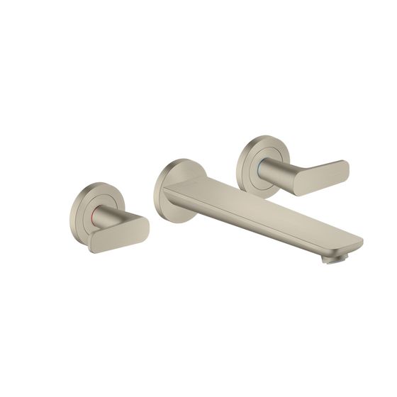 Hansgrohe AXOR Citterio C 3-Loch Wannenmischer Unterputz Wandmontage, Brushed Nickel