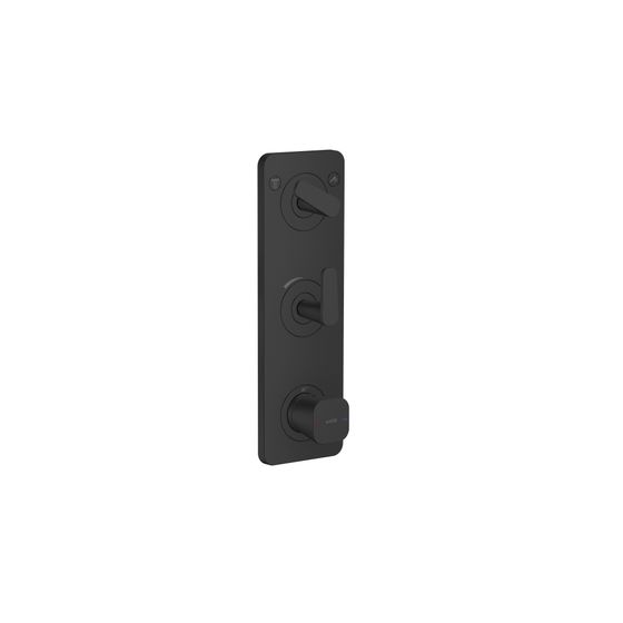 Hansgrohe AXOR Citterio C Thermostatmodul 380x120mm, UP DN 20, Platte für 2 Verbraucher, Mattschwarz