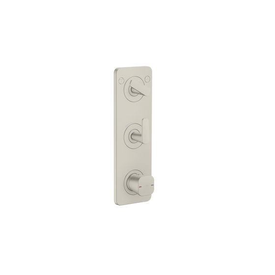 Hansgrohe AXOR Citterio C Thermostatmodul 380x120mm, UP DN 20, Platte für 2 Verbraucher, Edelstahl Optic