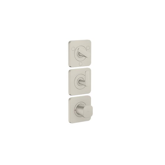 Hansgrohe AXOR Citterio C Thermostatmodul 380x120mm, UP DN 20, Platte für 3 Verbraucher, Edelstahl Optic