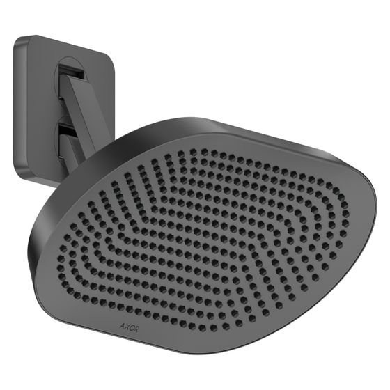 Hansgrohe AXOR ShowerSphere Kopfbrause, 11l/min, 370x220mm, 2jet, beweglichem Brausearm, Polished Black Chrome