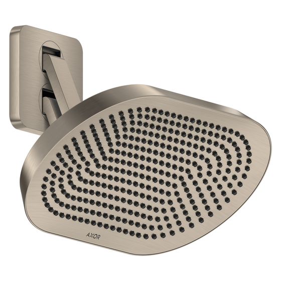 Hansgrohe AXOR ShowerSphere Kopfbrause, 11l/min, 370x220mm, 2jet, beweglichem Brausearm, Brushed Nickel