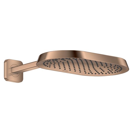 Hansgrohe AXOR ShowerSphere Kopfbrause, 8l/min, 370x220mm, 1jet, EcoSmart, Brausearm, Polished Red Gold
