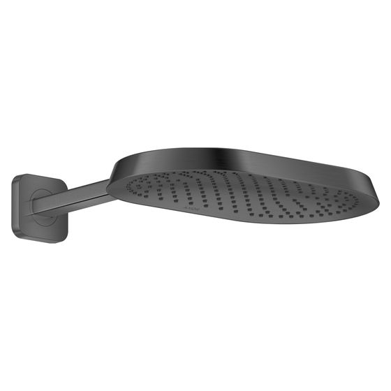 Hansgrohe AXOR ShowerSphere Kopfbrause, 8l/min, 370x220mm, 1jet, EcoSmart, Brausearm, Brushed Black Chrome