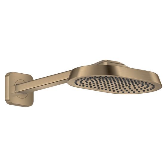Hansgrohe AXOR ShowerSphere Kopfbrause, 8l/min, 250x160mm, 1jet, EcoSmart, Brausearm, Brushed Bronze