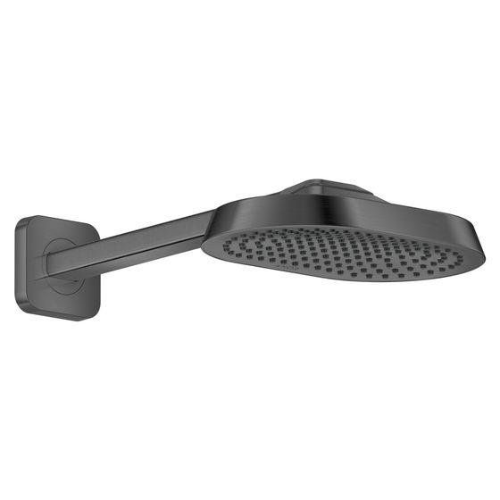 Hansgrohe AXOR ShowerSphere Kopfbrause, 6l/min, 250x160mm, 1jet, EcoSmartPlus, Brausearm, Brushed Black Chrome