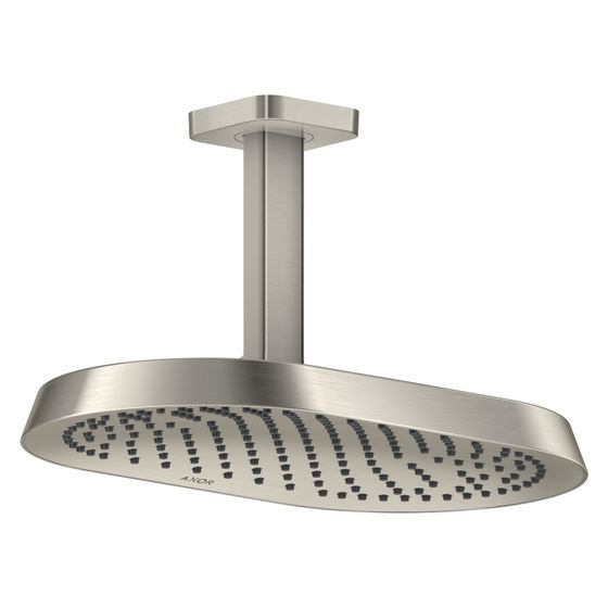 Hansgrohe AXOR ShowerSphere Kopfbrause, 12l/min, 370x220mm, 1jet, Deckenanschluss, Edelstahl Optic