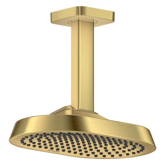 Hansgrohe AXOR ShowerSphere Kopfbrause, 8l/min, 250x160mm, 1jet, EcoSmart, Deckenanschluss, Brushed Gold Optic
