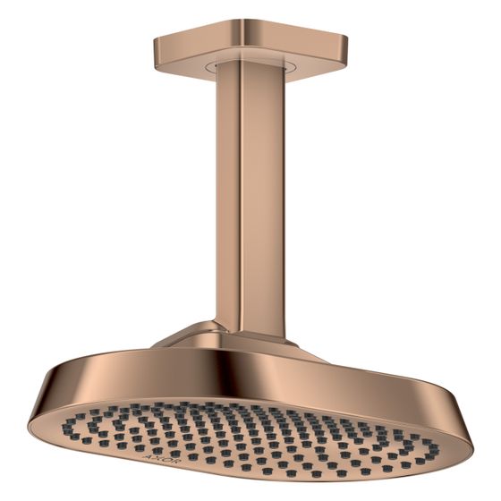 Hansgrohe AXOR ShowerSphere Kopfbrause, 8l/min, 250x160mm, 1jet, EcoSmart, Deckenanschluss, Polished Red Gold