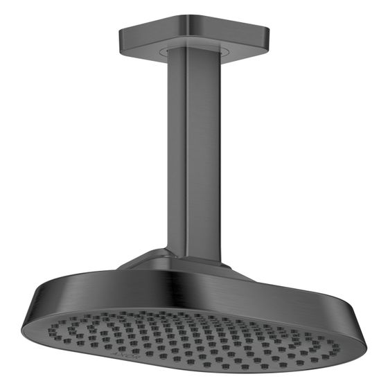 Hansgrohe AXOR ShowerSphere Kopfbrause, 6l/min, 250x160mm, 1jet, EcoSmartPlus, Deckenanschluss, Brushed Black Chrome