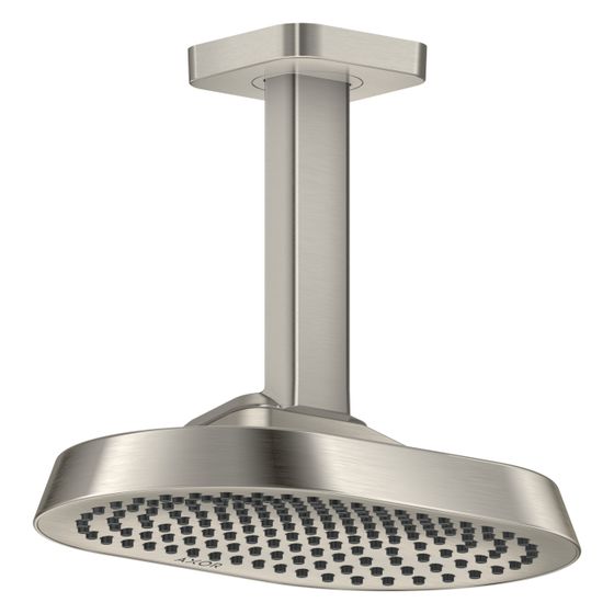 Hansgrohe AXOR ShowerSphere Kopfbrause, 12l/min, 250x160mm, 1jet, Deckenanschluss, Edelstahl Optic