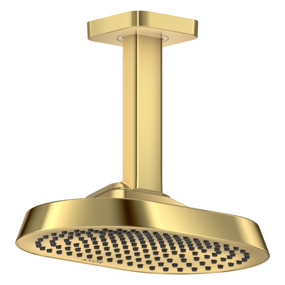 Hansgrohe AXOR ShowerSphere Kopfbrause, 6l/min, 250x160mm, 1jet, EcoSmartPlus, Deckenanschluss, Polished Gold Optic