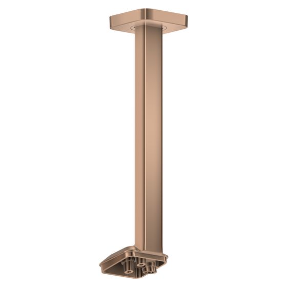 Hansgrohe AXOR ShowerSphere Deckenanschluss 300mm für Kopfbrause 1jet, Polished Red Gold