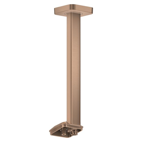 Hansgrohe AXOR ShowerSphere Deckenanschluss 300mm für Kopfbrause 1jet, Brushed Red Gold