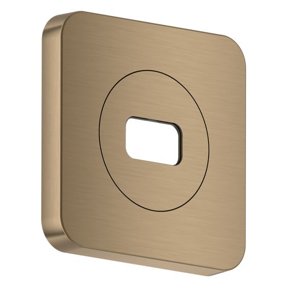 Hansgrohe AXOR Rosette für ShowerSphere 120/120 softsquare, Metall, Brushed Bronze