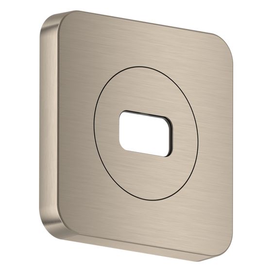 Hansgrohe AXOR Rosette für ShowerSphere 120/120 softsquare, Metall, Brushed Nickel