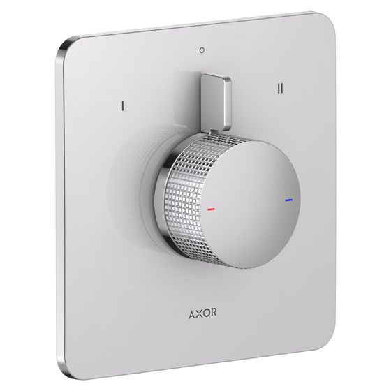 Hansgrohe AXOR Citterio C Mischer Unterputz für 2 Verbraucher, Cubic cut, Chrom