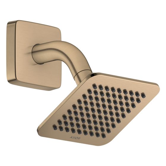 Hansgrohe AXOR Citterio C Kopfbrause 120x120mm, 1jet, EcoSmart, Brausearm, Brushed Bronze