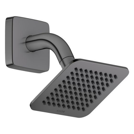 Hansgrohe AXOR Citterio C Kopfbrause 120x120mm, 1jet, EcoSmart, Brausearm, Polished Black Chrome