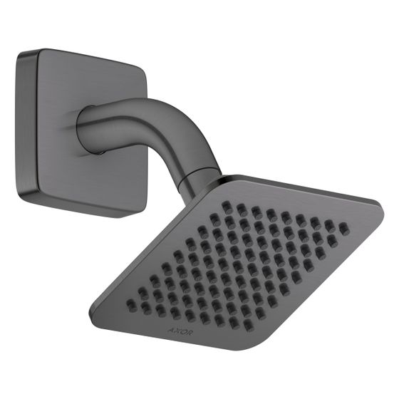 Hansgrohe AXOR Citterio C Kopfbrause 120x120mm, 1jet, EcoSmart, Brausearm, Brushed Black Chrome