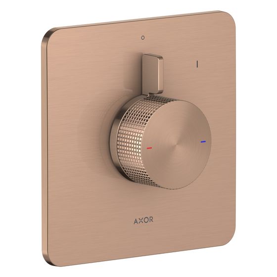 Hansgrohe AXOR Citterio C Mischer Unterputz für 1 Verbraucher, Cubic cut, Brushed Red Gold