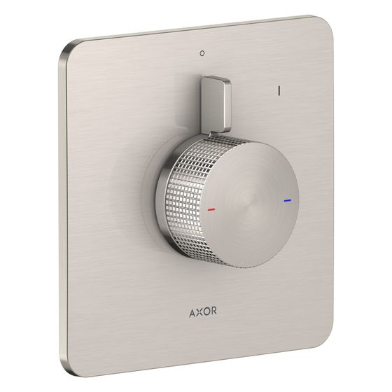 Hansgrohe AXOR Citterio C Mischer Unterputz für 1 Verbraucher, Cubic cut, Edelstahl Optic