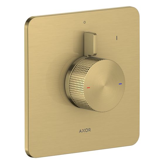 Hansgrohe AXOR Citterio C Mischer Unterputz für 1 Verbraucher, Cubic cut, Brushed Brass