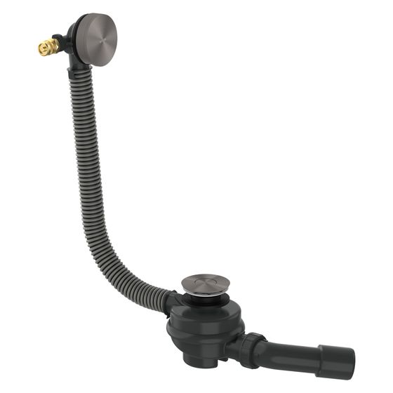 Hansgrohe AXOR Flexaplus Komplettset Ab-/Überlaufgarnitur für Badewanne, 36l/min, Brushed Black Chrome