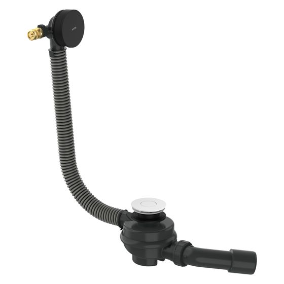 Hansgrohe AXOR Flexaplus Komplettset Ab-/Überlaufgarnitur für Badewanne, 36l/min, Mattschwarz