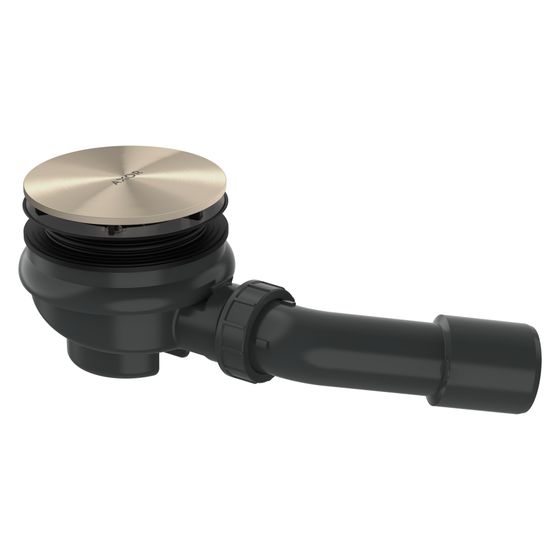 Hansgrohe AXOR Staro Komplettset Ablaufgarnitur für Duschwanne, DN 50, 57l/min, Brushed Nickel