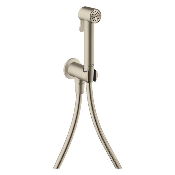 Hansgrohe AXOR Bidette Showers Handbrause 1jet rund für KW, Brausehalter, Brauseschlauch 125cm, Brushed Nickel
