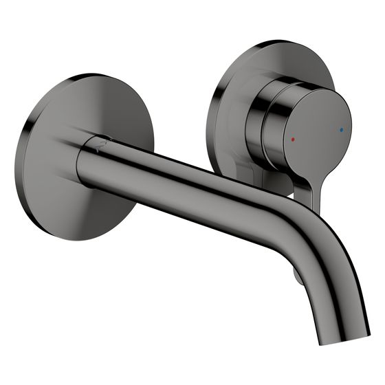 Hansgrohe AXOR One Einhebel-Waschtischmischer UP, 5l/min, für Wandmontage, Hebelgriff, Auslauf 160mm, Polished Black Chrome