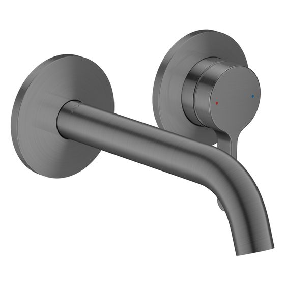 Hansgrohe AXOR One Einhebel-Waschtischmischer UP, 5l/min, für Wandmontage, Hebelgriff, Auslauf 160mm, Brushed Black Chrome