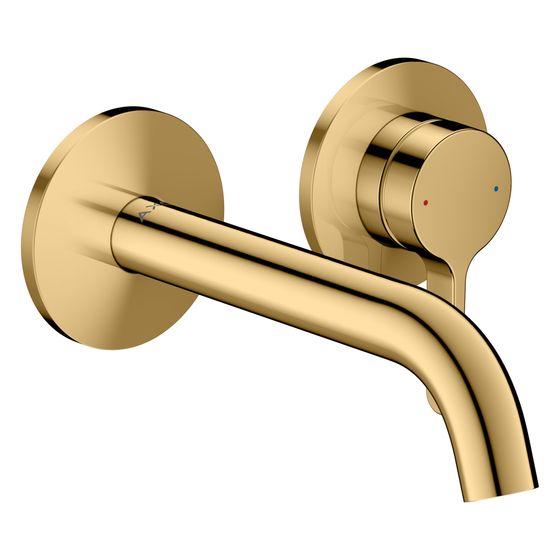 Hansgrohe AXOR One Einhebel-Waschtischmischer UP, 5l/min, für Wandmontage, Hebelgriff, Auslauf 160mm, Polished Gold Optic