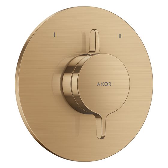 Hansgrohe AXOR One Mischer Unterputz, 29,5l/min, für 2 Verbraucher, Brushed Bronze