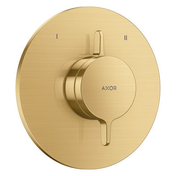 Hansgrohe AXOR One Mischer Unterputz, 29,5l/min, für 2 Verbraucher, Brushed Gold Optic