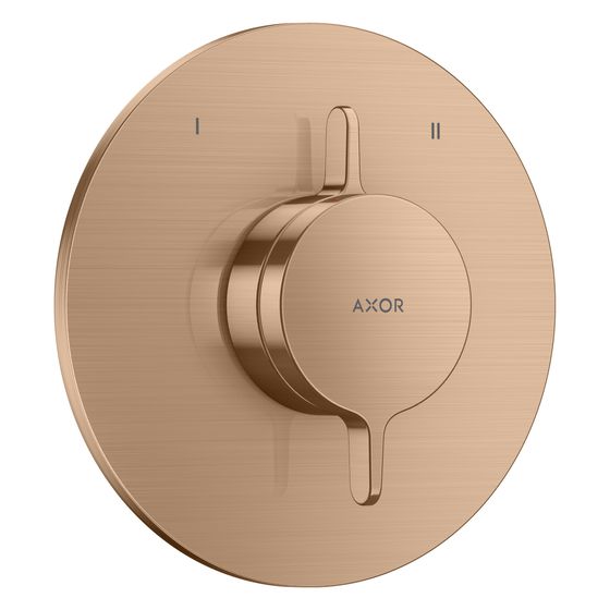 Hansgrohe AXOR One Mischer Unterputz, 29,5l/min, für 2 Verbraucher, Brushed Red Gold